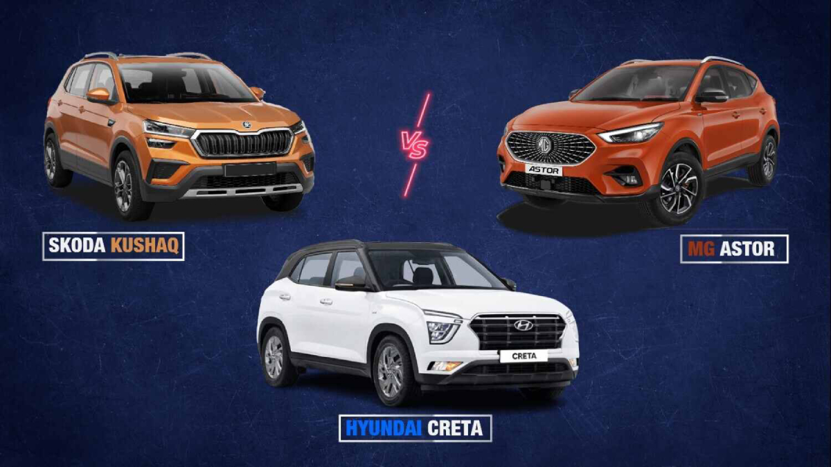 MG Astor vs Hyundai Creata vs Skoda Kushaq