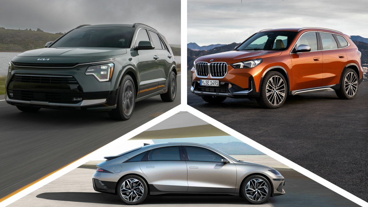 BMW iX1 vs Kia Niro EV vs Hyundai Ioniq 6
